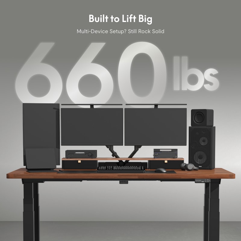 Premium 4-Leg Standing Desk E7 Plus Max|FlexiSpot Height